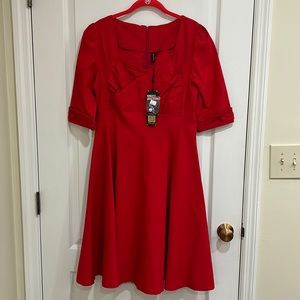 Elegant Red Women's Dress